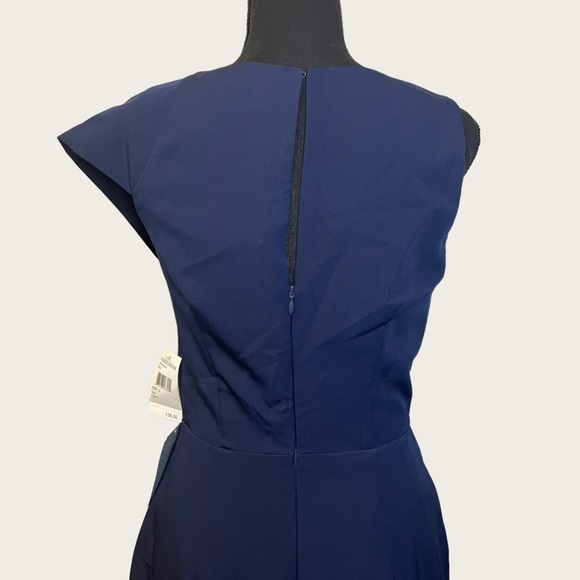 Harlyn - Asymmetrical Cropped Jumpsuit - Navy - Size S - Picture 6 of 8